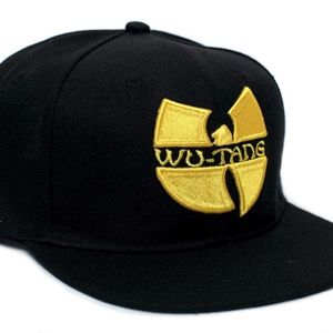 Wu Tang Hat – Hip Hop Y2K Style Flat Bill Cap, 3D Embroidery Retro Gift Idea Cap